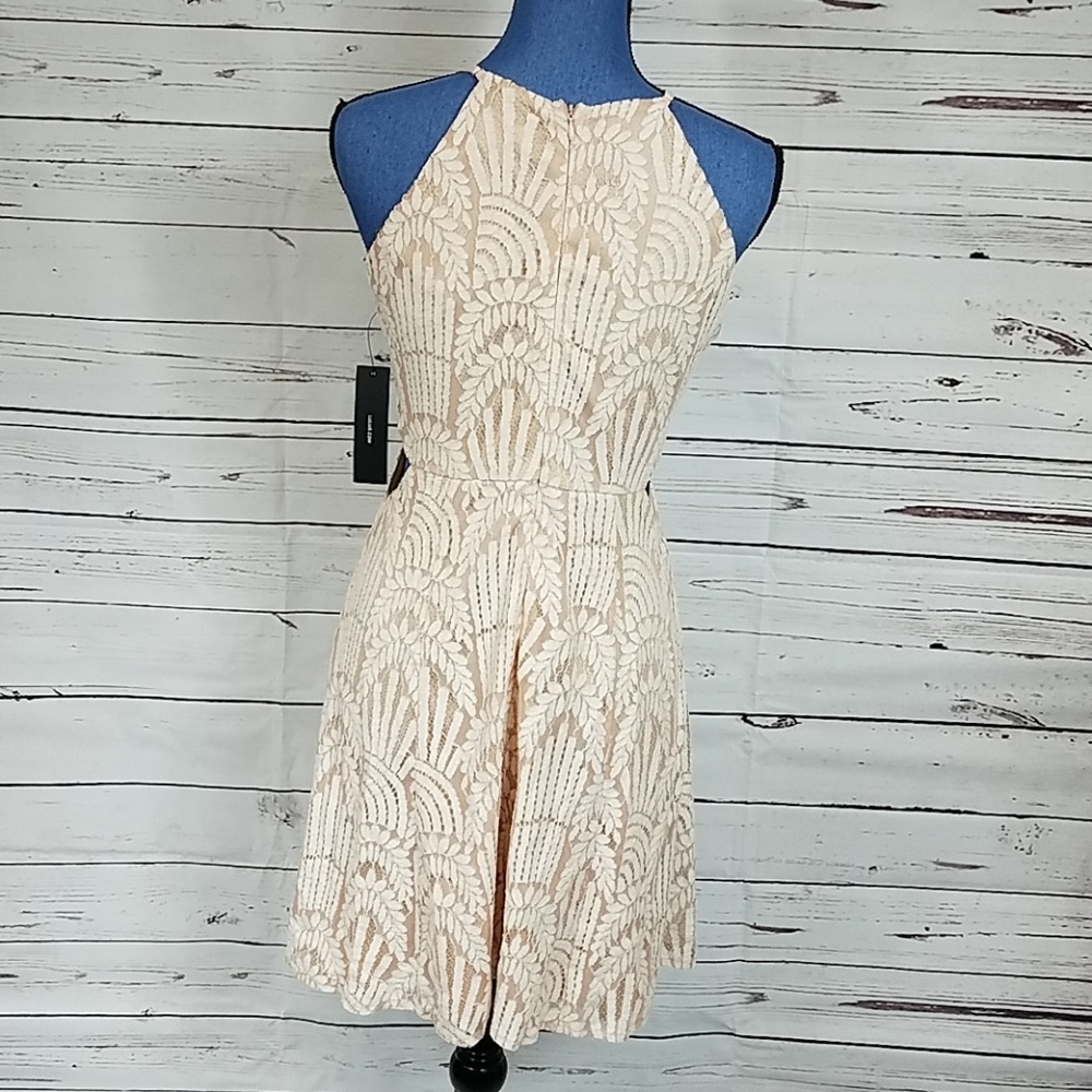 SPRING NWT Lulus Nude Side Cut Out Dress